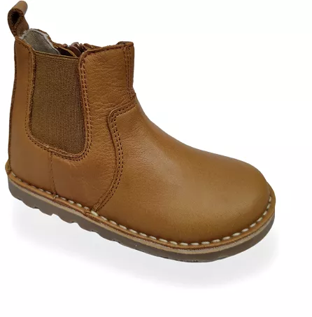 Kids Unisex Tan Leather Boots Sale