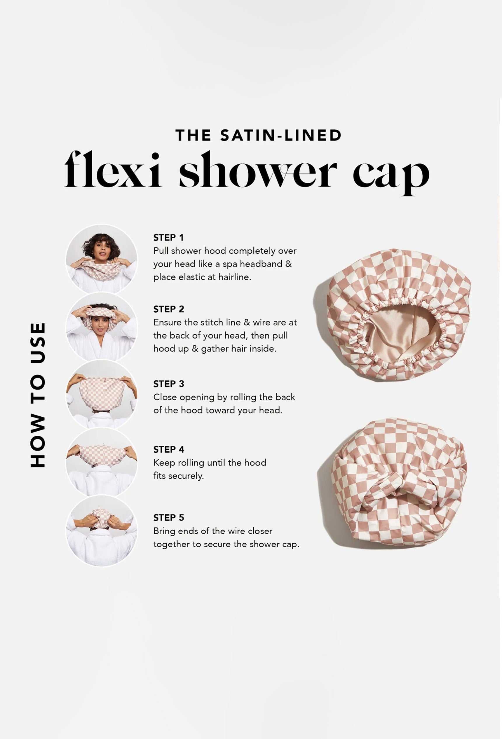 Kitsch Satin Shower Cap