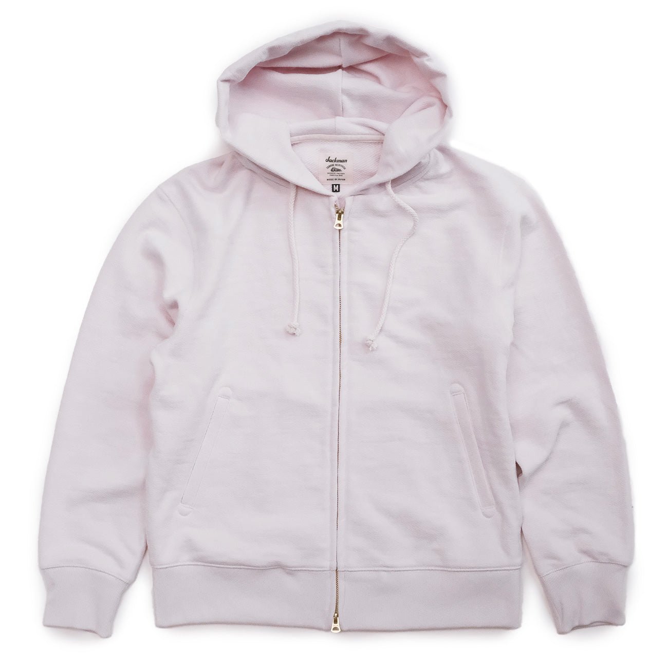 Knit Zip Parka - Light Pink