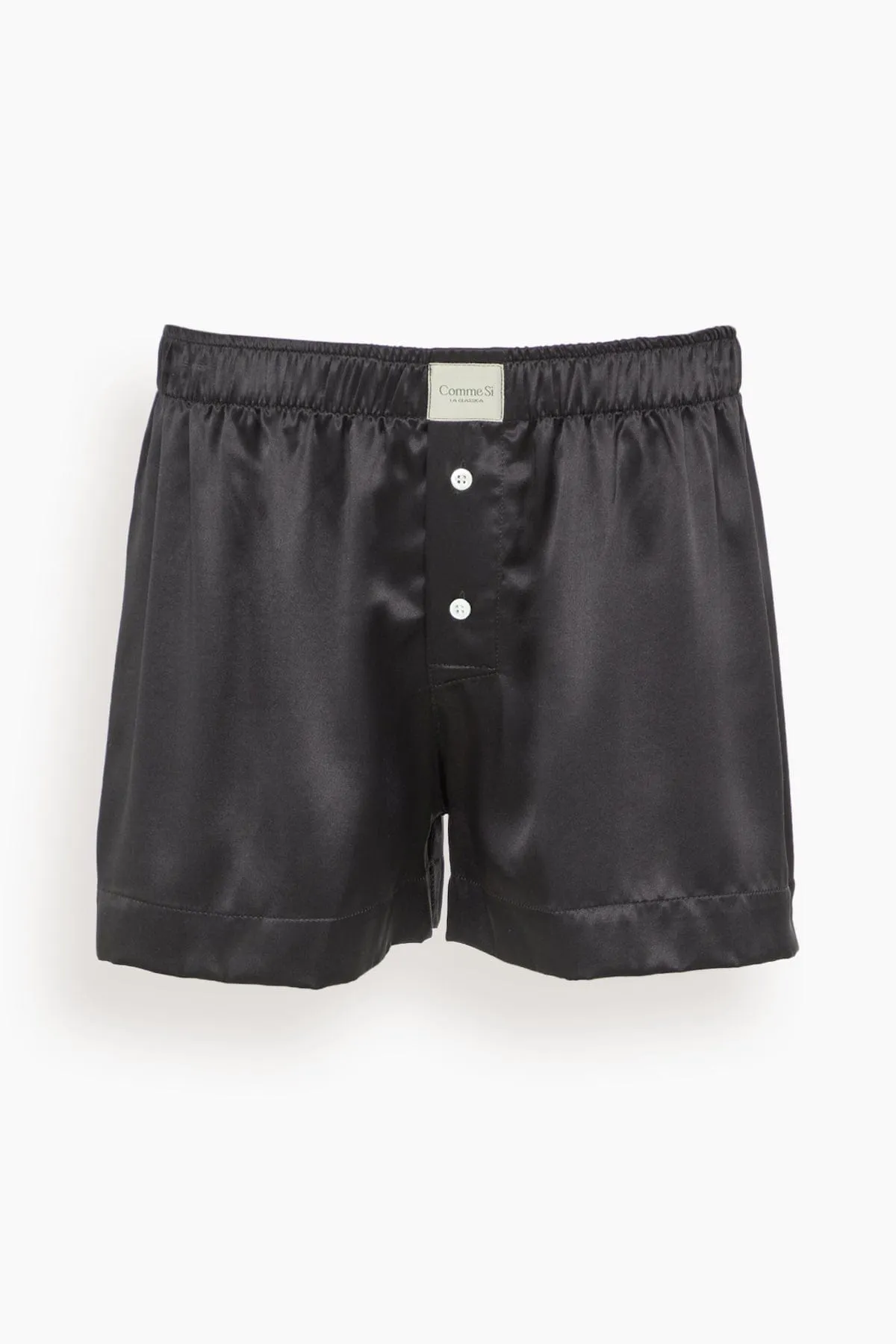 Boxer Classica Silk Boxer - Black.