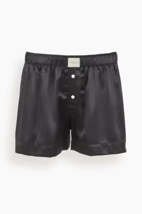 Boxer Classica Silk Boxer - Black.