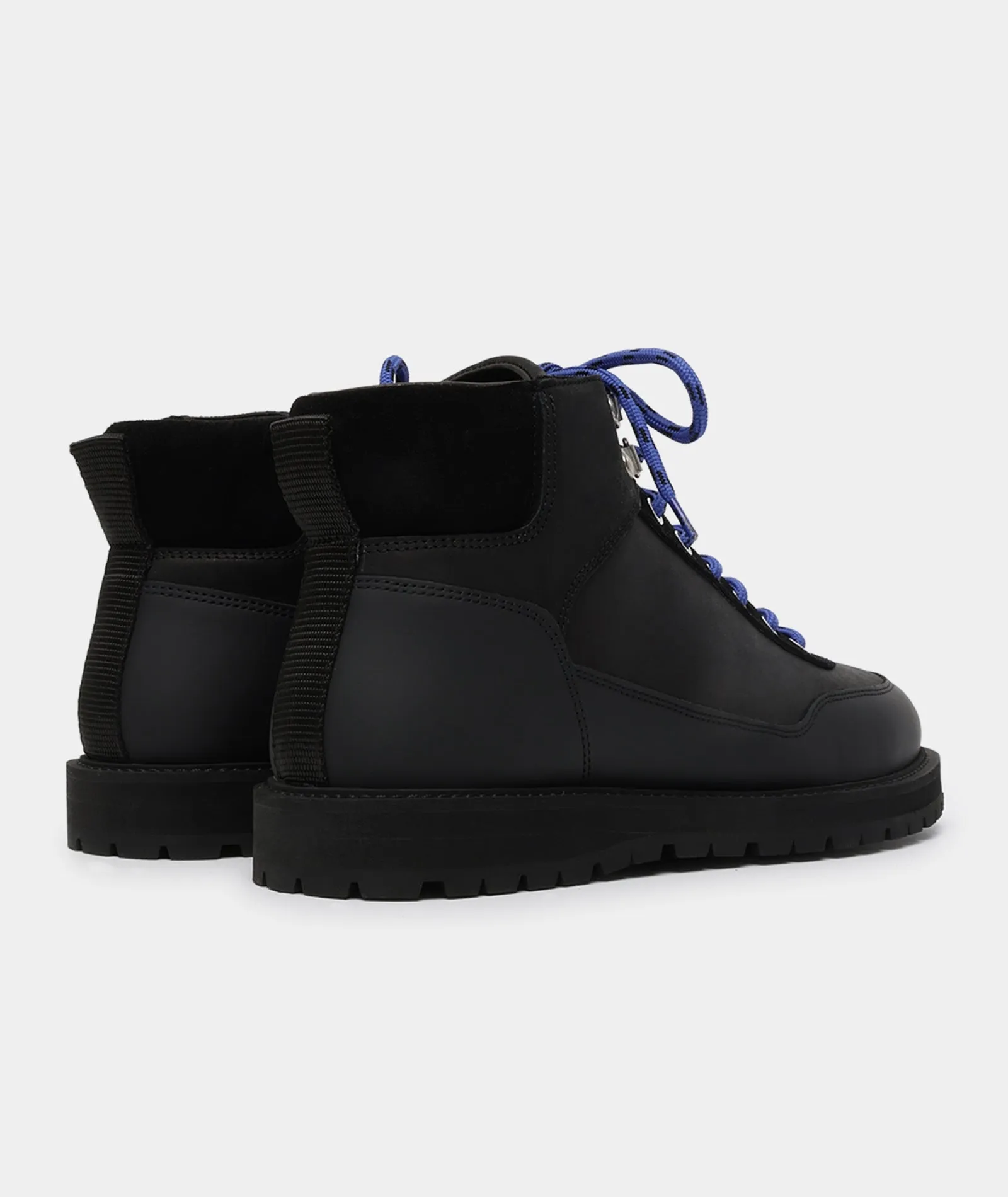 Lace-Up Black Olaf Boots Crazy Horse Leather