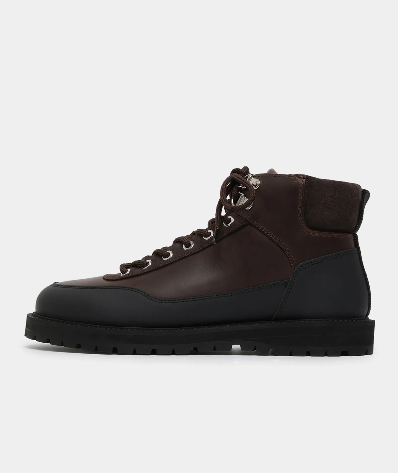 Lace-Up Dark Brown Olaf Boots Crazy Horse Leather