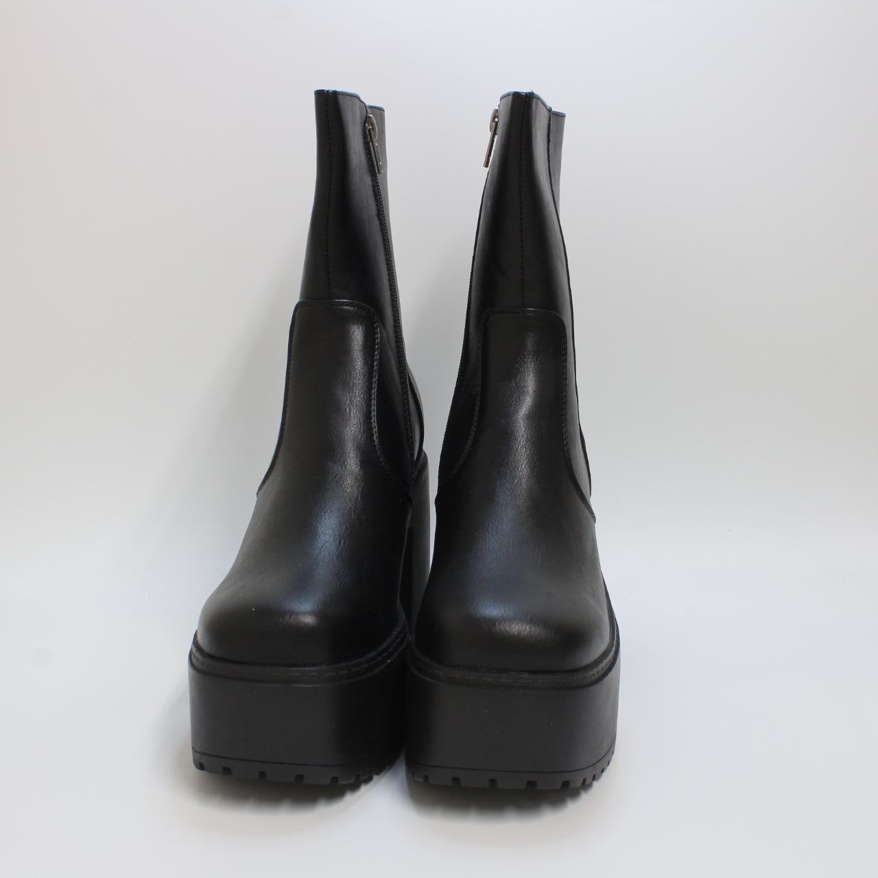 Lamoda Platform Ankle Boots for Women - Black