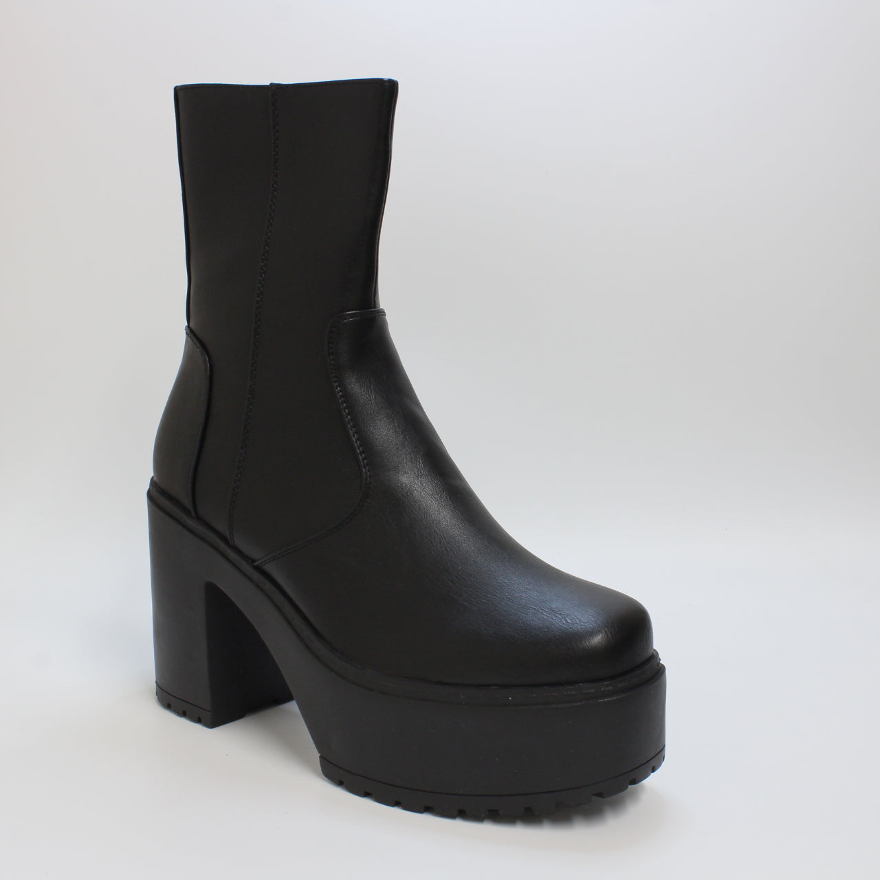 Lamoda Platform Ankle Boots for Women - Black