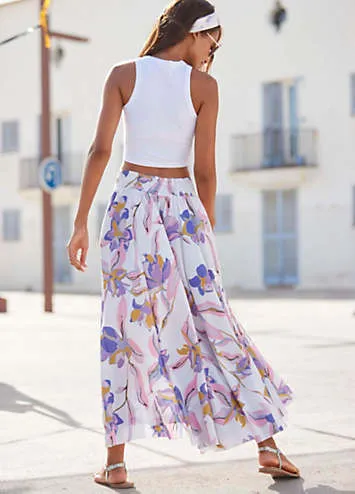 LASCANA Culottes with Floral Print at Grattan