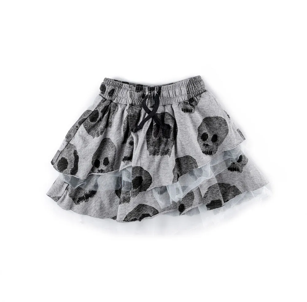 Layered Water Skull Skirt