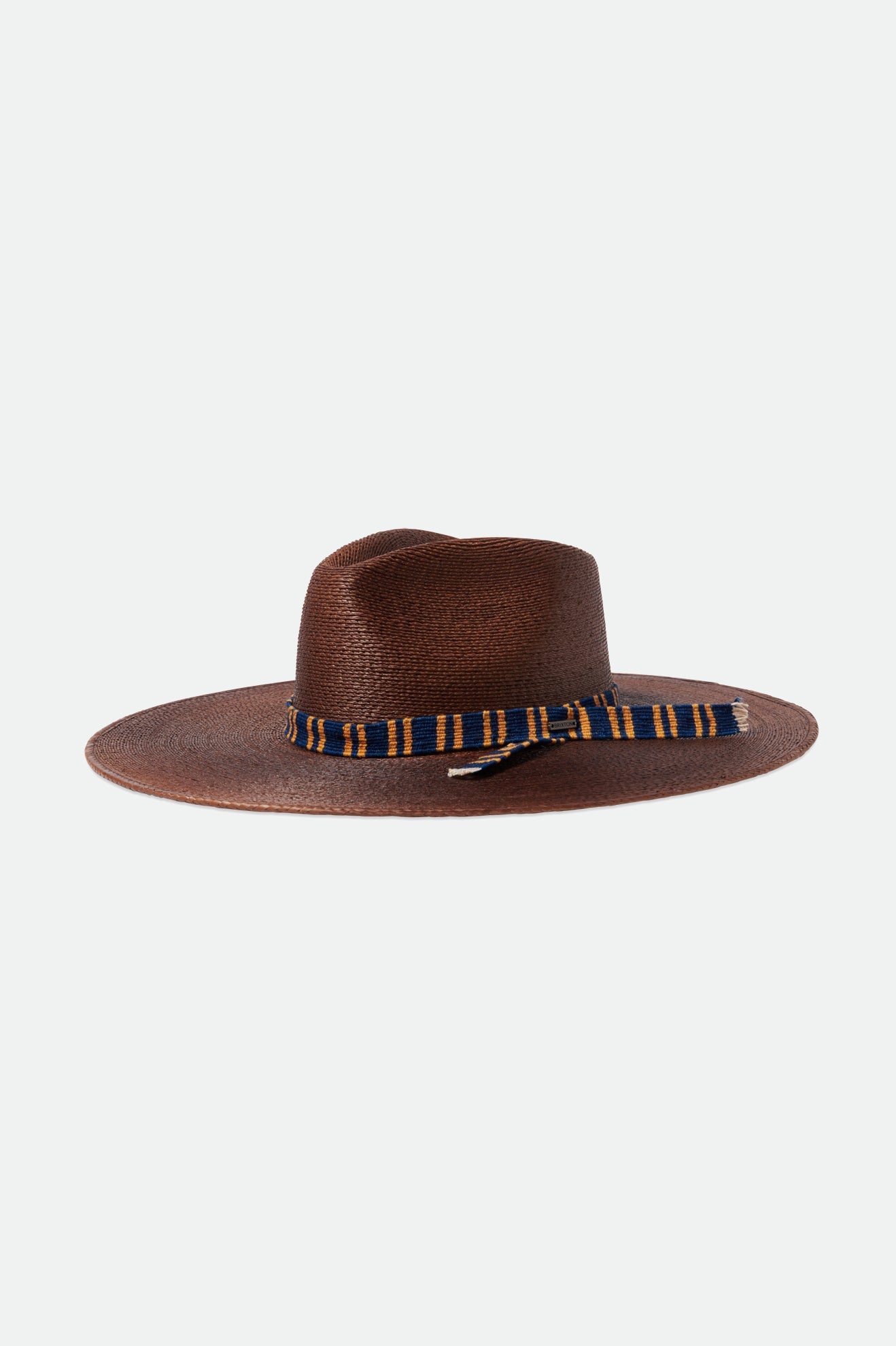 Leigh Straw Fedora - Brown: Brown Straw Fedora Hat