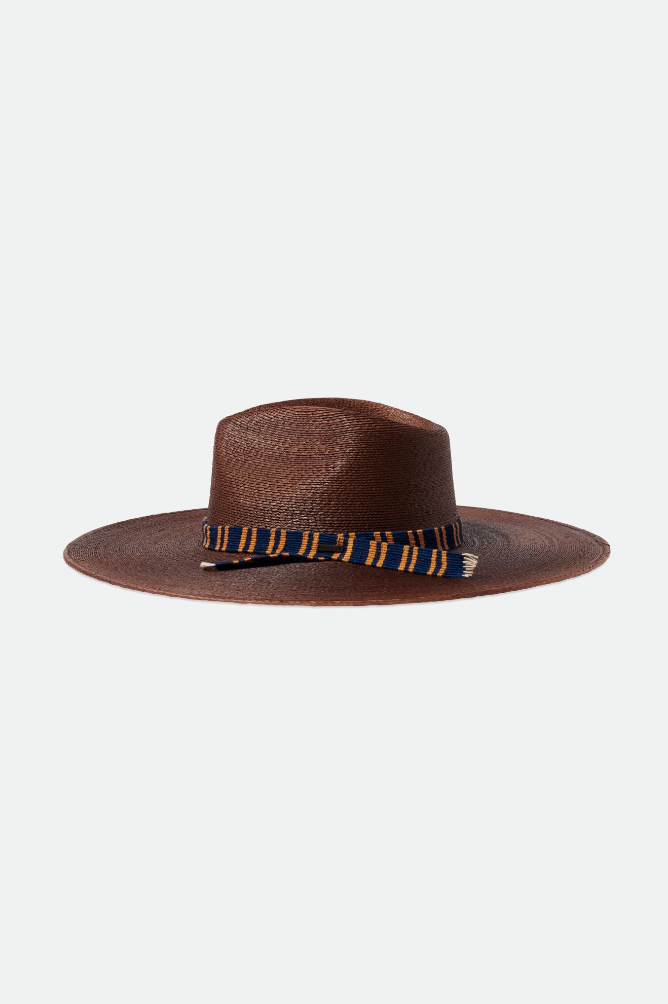 Leigh Straw Fedora - Brown: Brown Straw Fedora Hat