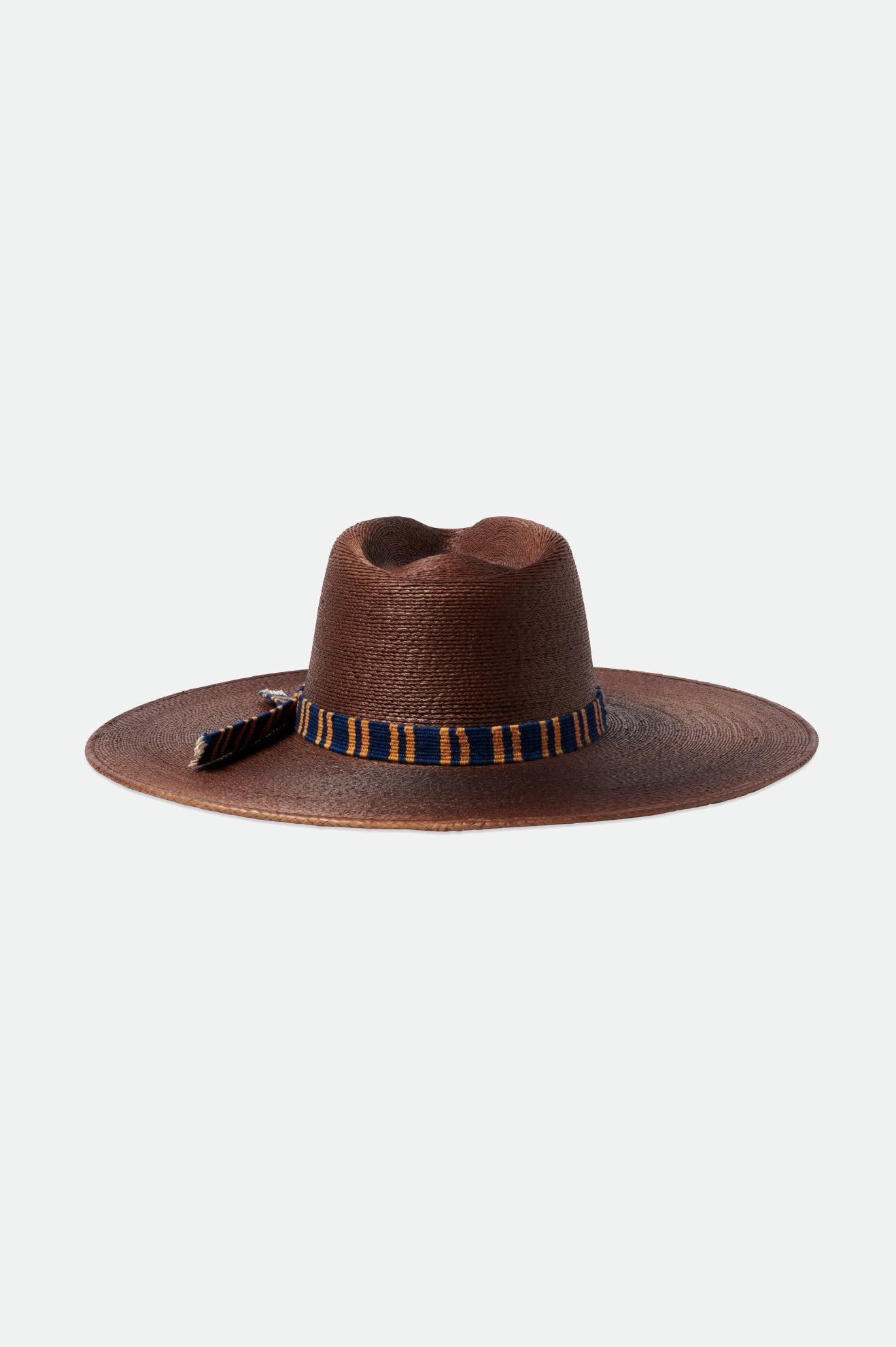 Leigh Straw Fedora - Brown: Brown Straw Fedora Hat