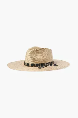 Leigh Straw Fedora - Natural/Multi