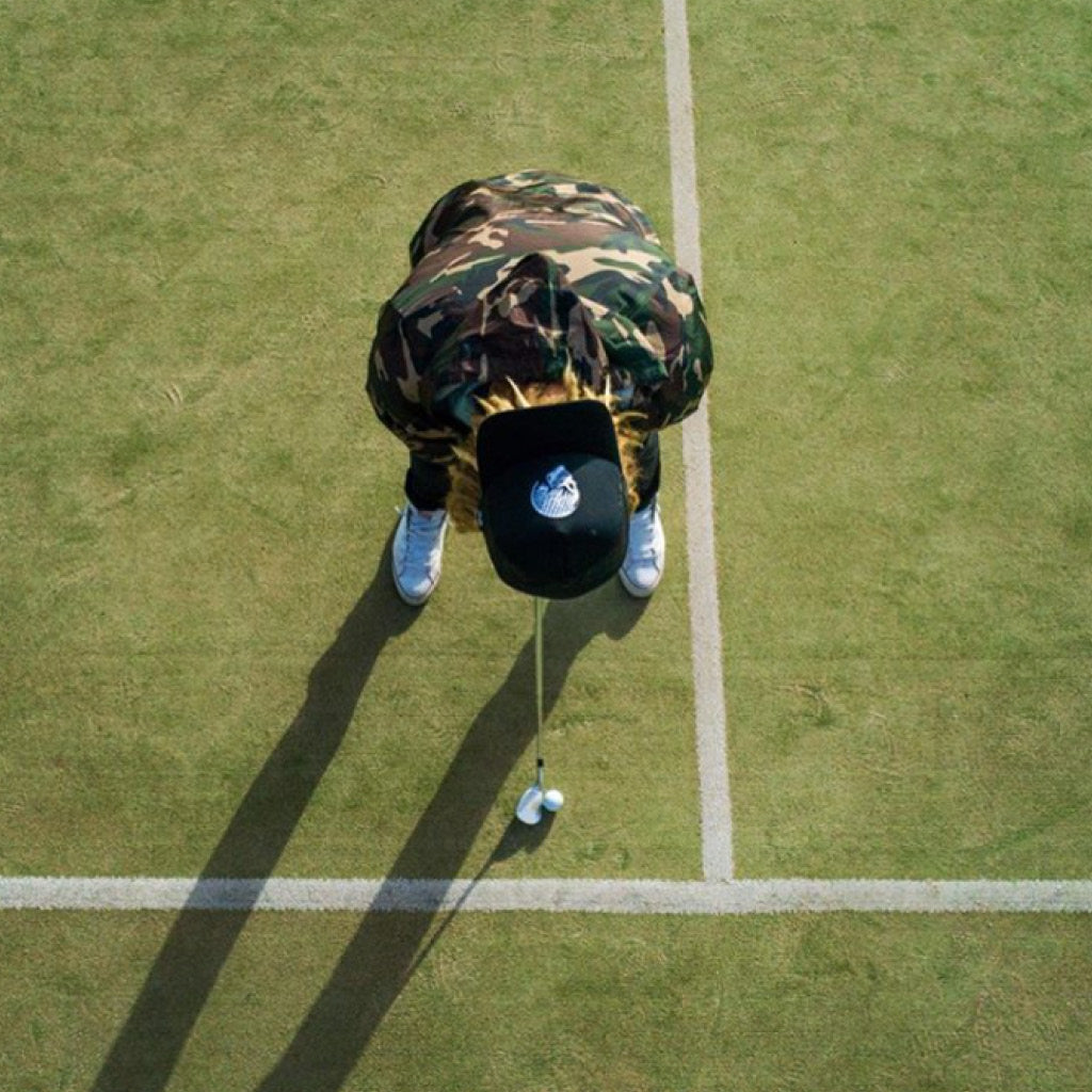 Lightweight camo windbreaker with a hood