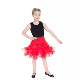 Little Kitty Girl's Red Tutu Petticoat.