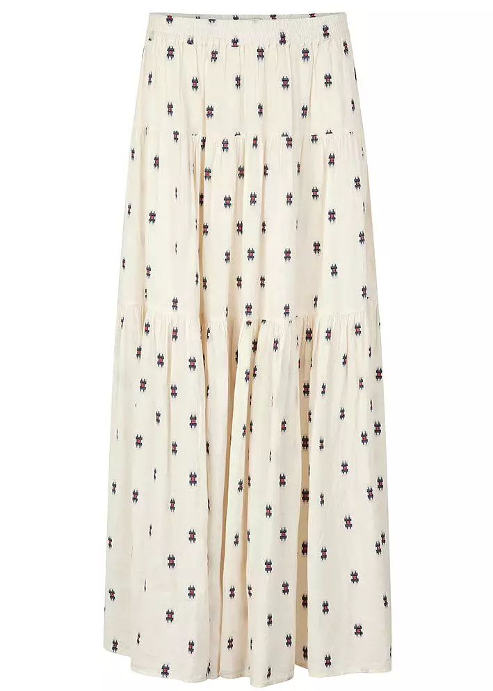 Lollys Laundry Sunset Maxi Skirt - Cream