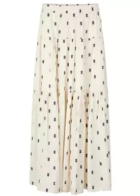 Lollys Laundry Sunset Maxi Skirt - Cream