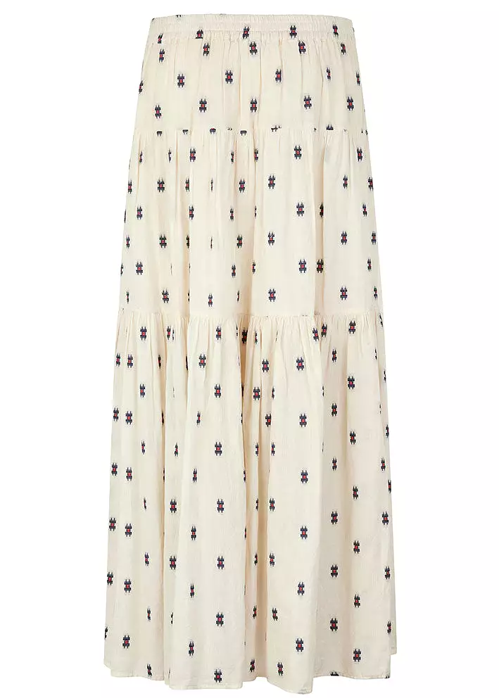 Lollys Laundry Sunset Maxi Skirt - Cream