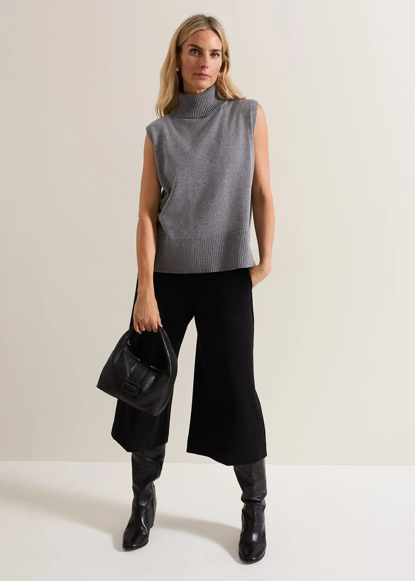 Black Ponte Culottes - Lori