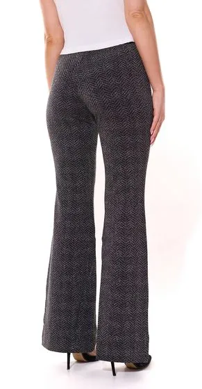 MAC Dream Bootcut Pantaloni for Women, Elegant Fabric Pants with Glitter Yarn 35963931 Black/Grey