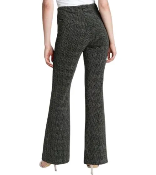 Elegant Women's Bootcut Pants with Shiny Thread black/grey by MAC Dream