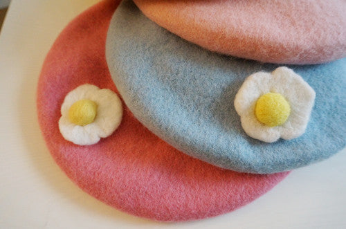 Macaroon Egg Beret