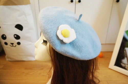 Macaroon Egg Beret