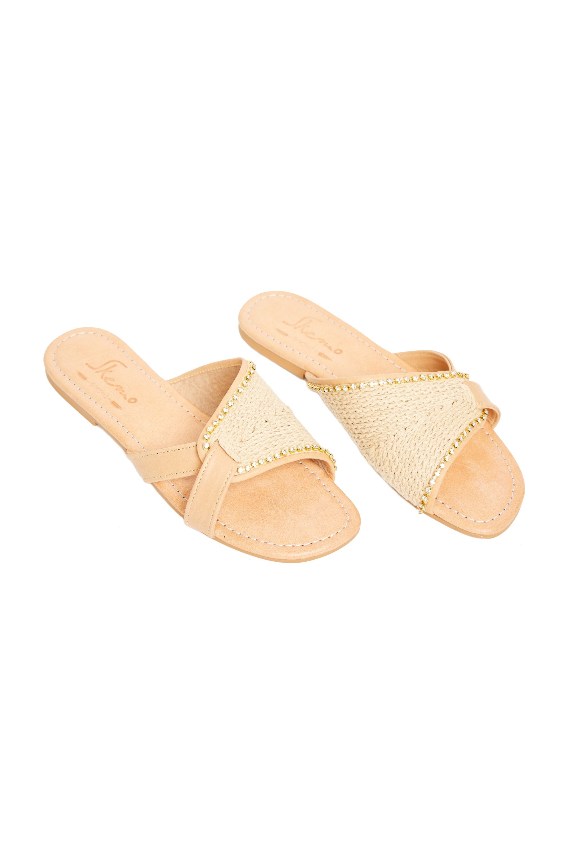 Manuela Flat Shoes with Bling