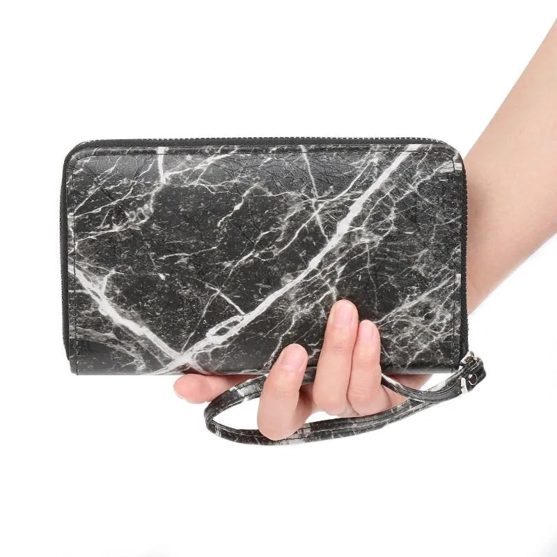 Marble Lightning Black Wallet