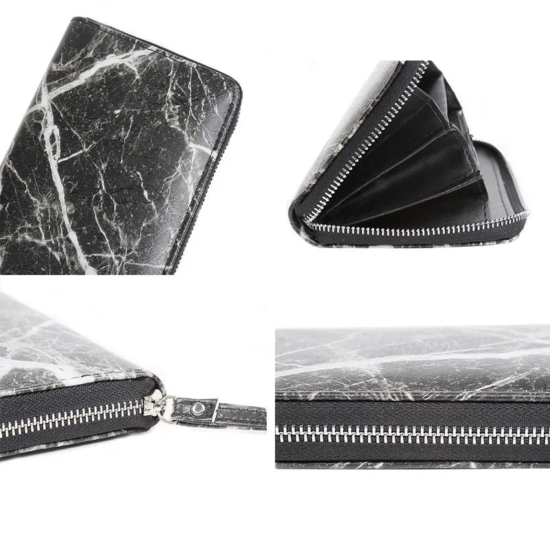 Marble Lightning Black Wallet