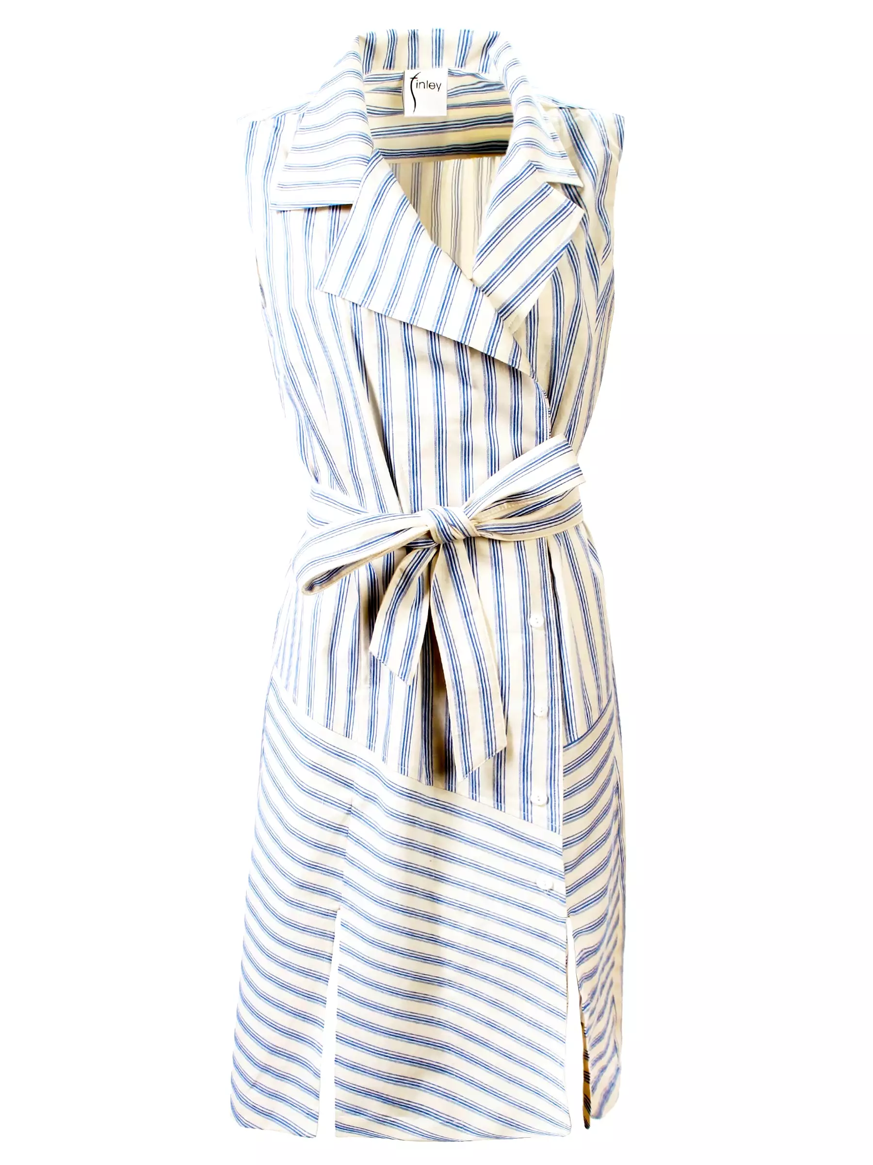 Marni Blue Stripe Dress - Natural - Buy Online