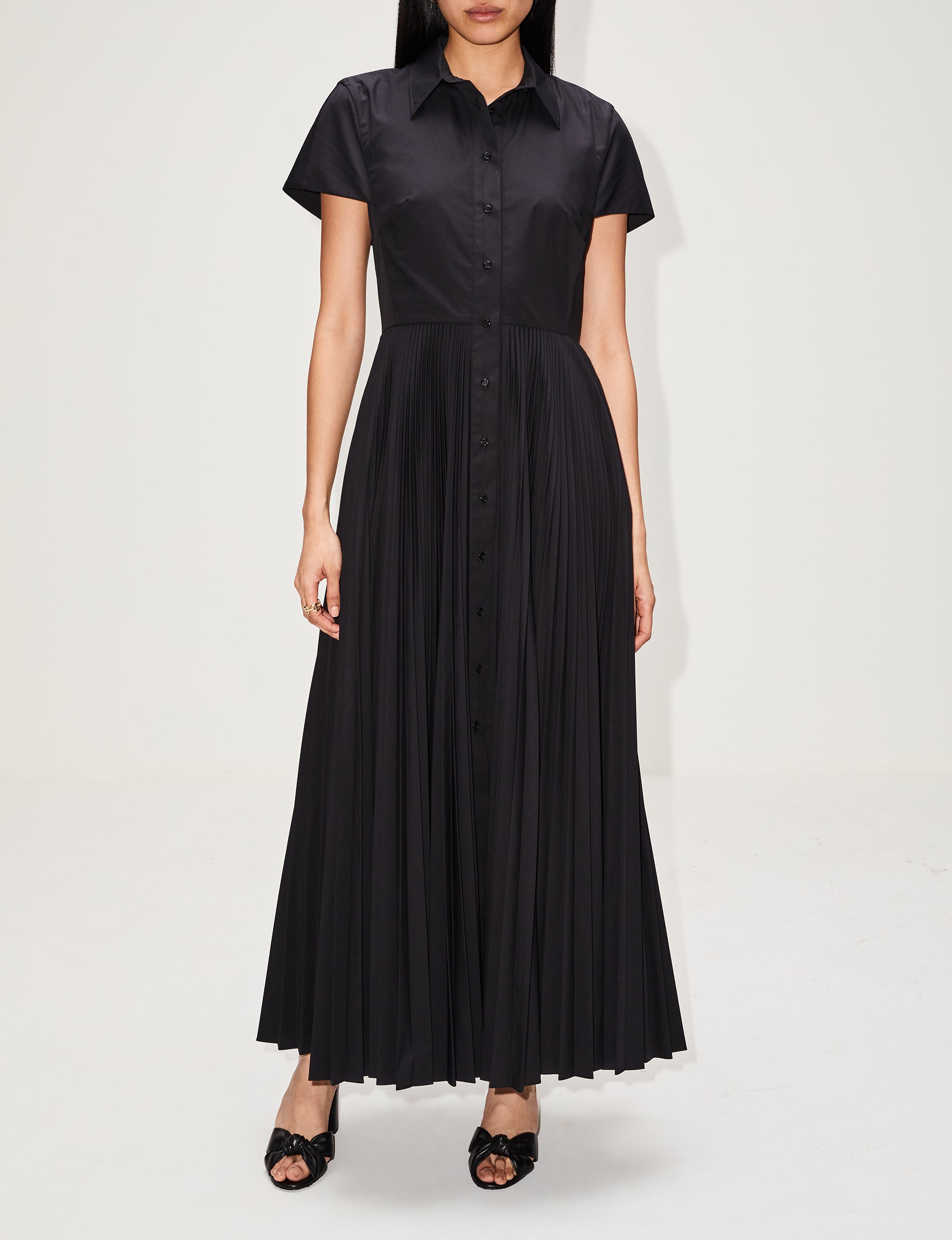 Meghan Pleated Shirt Dress.