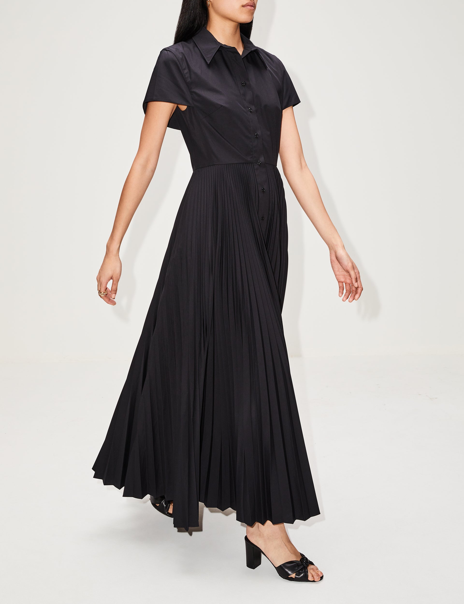 Meghan Pleated Shirt Dress.