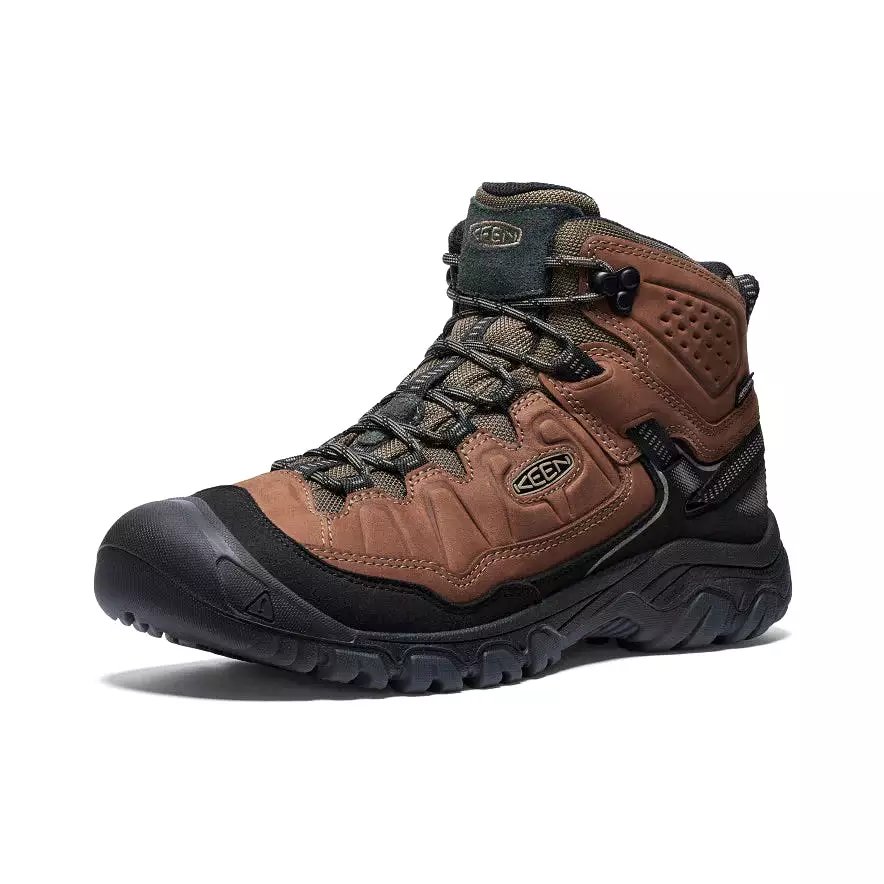 Mens Targhee IV Mid Waterproof Hiking Boot - Bison/Black