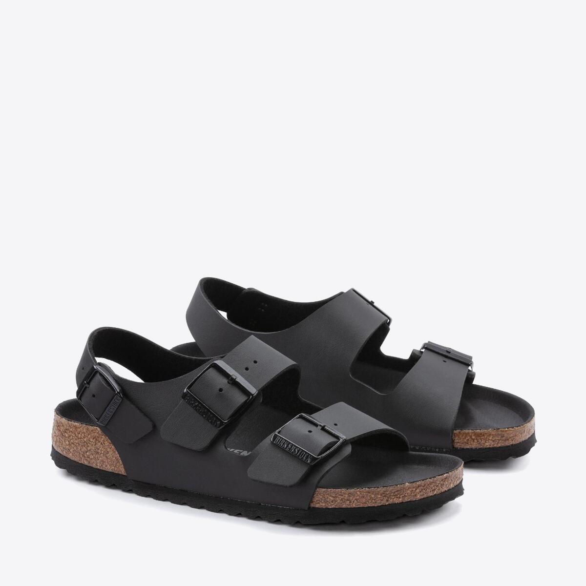 Milano Birko-Flor Triple Strap Sandals