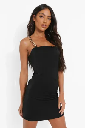 Mini Dress with Strappy Corset Detail