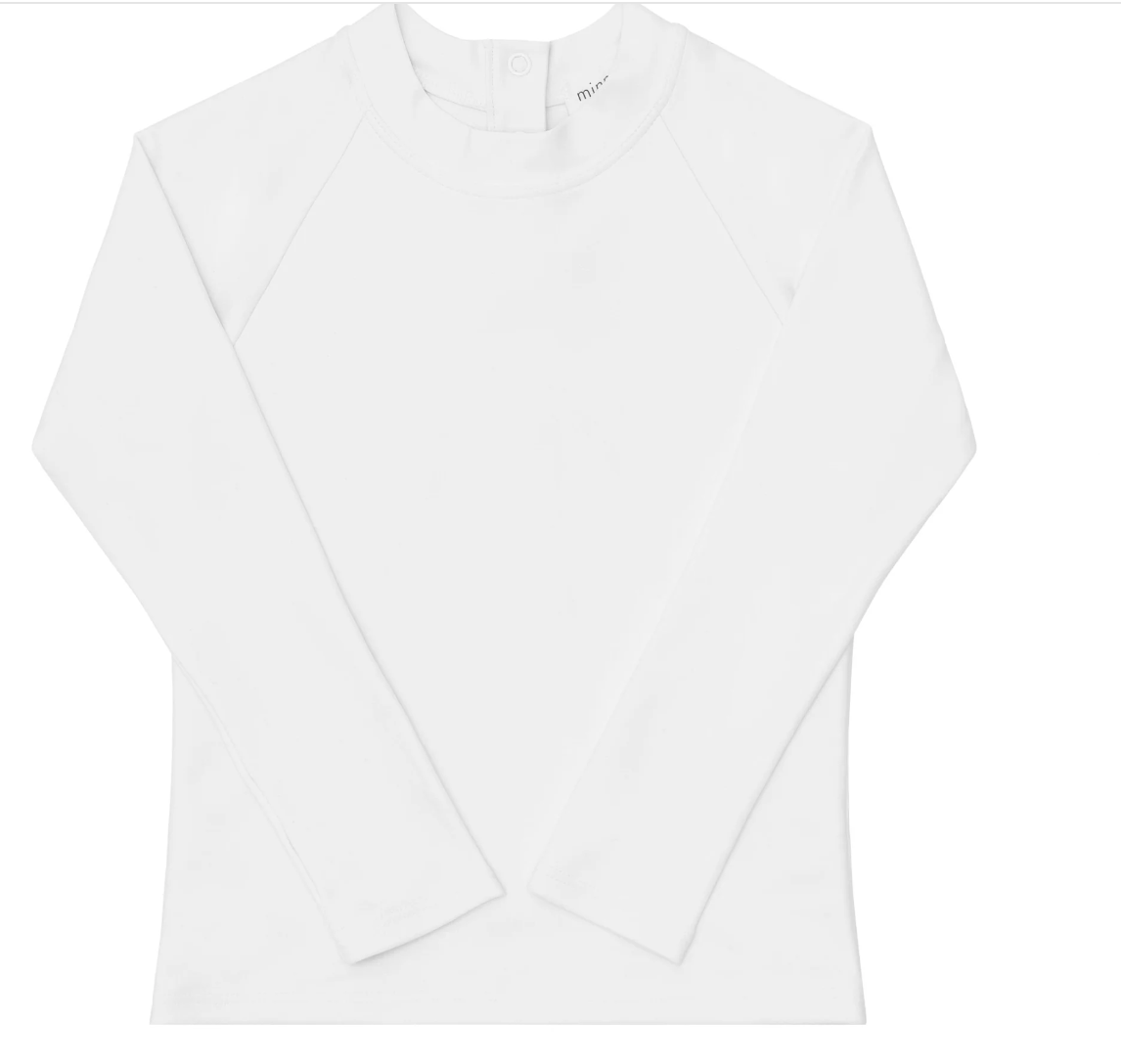 Minnow White Crane Unisex Rashguard