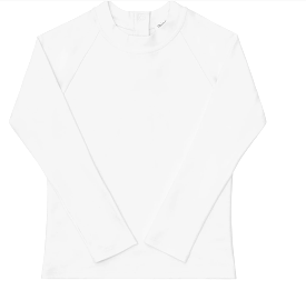 Minnow White Crane Unisex Rashguard