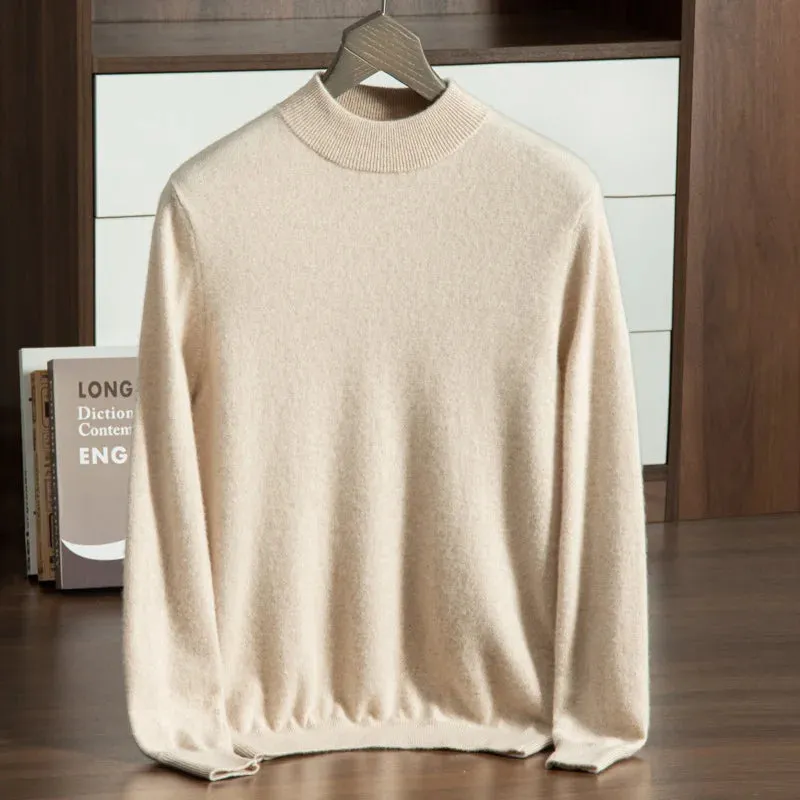 Mock Neck Cashmere Sweater Marco Bandinelli