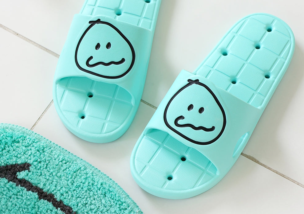 MonagustA Bathroom Slippers - Soft, Nonslip, Water Hole, Couple Sandals - EVA Cushions, Comfortable, Lightweight - Gift Option A