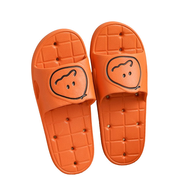 MonagustA Bathroom Slippers - Soft, Nonslip, Water Hole, Couple Sandals - EVA Cushions, Comfortable, Lightweight - Gift Option A