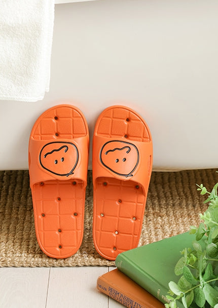 MonagustA Bathroom Slippers - Soft, Nonslip, Water Hole, Couple Sandals - EVA Cushions, Comfortable, Lightweight - Gift Option A