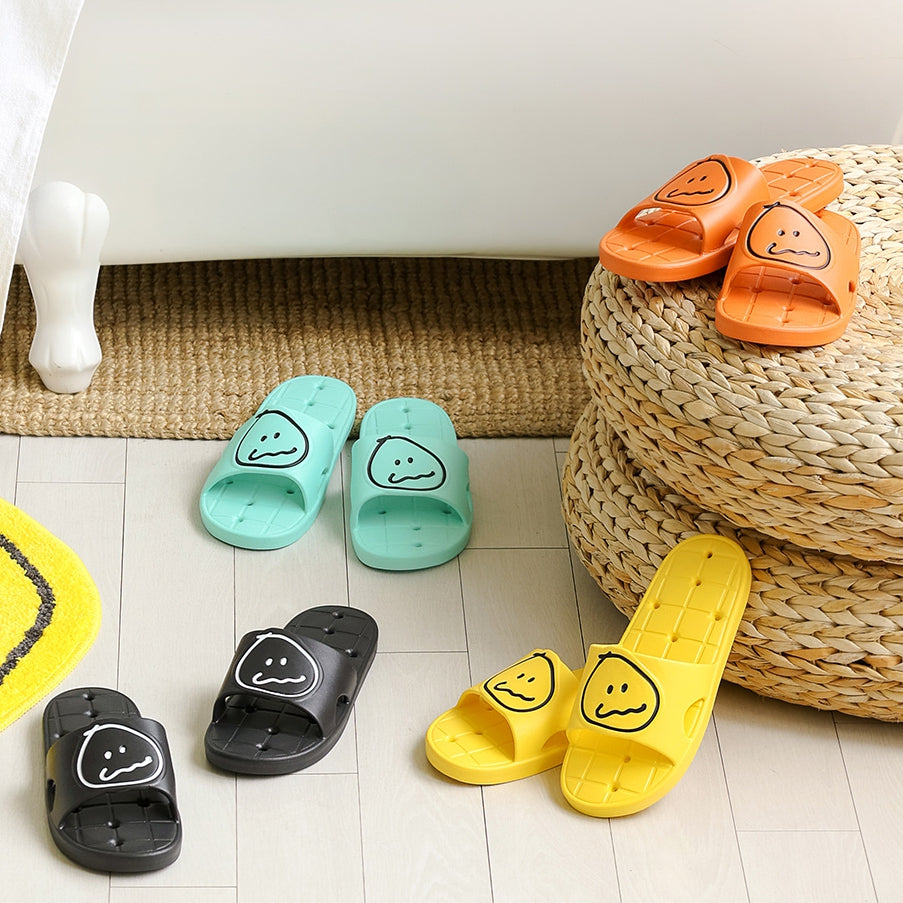 MonagustA Bathroom Slippers - Soft, Nonslip, Water Hole, Couple Sandals - EVA Cushions, Comfortable, Lightweight - Gift Option A