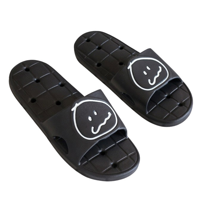 MonagustA Bathroom Slippers - Soft, Nonslip, Water Hole, Couple Sandals - EVA Cushions, Comfortable, Lightweight - Gift Option A