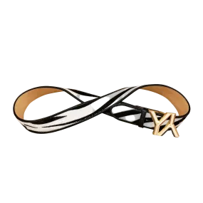 Monogram Zebra Calf Hair Buckle Belt