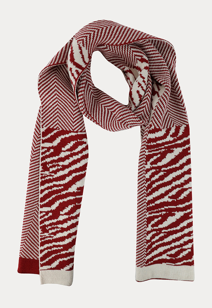 Multi Pattern Print Scarf