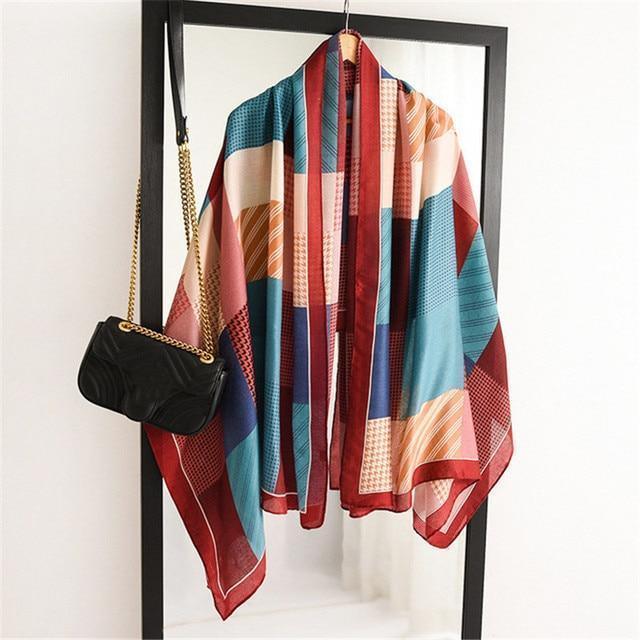 Multicolored Cotton Scarf for Women