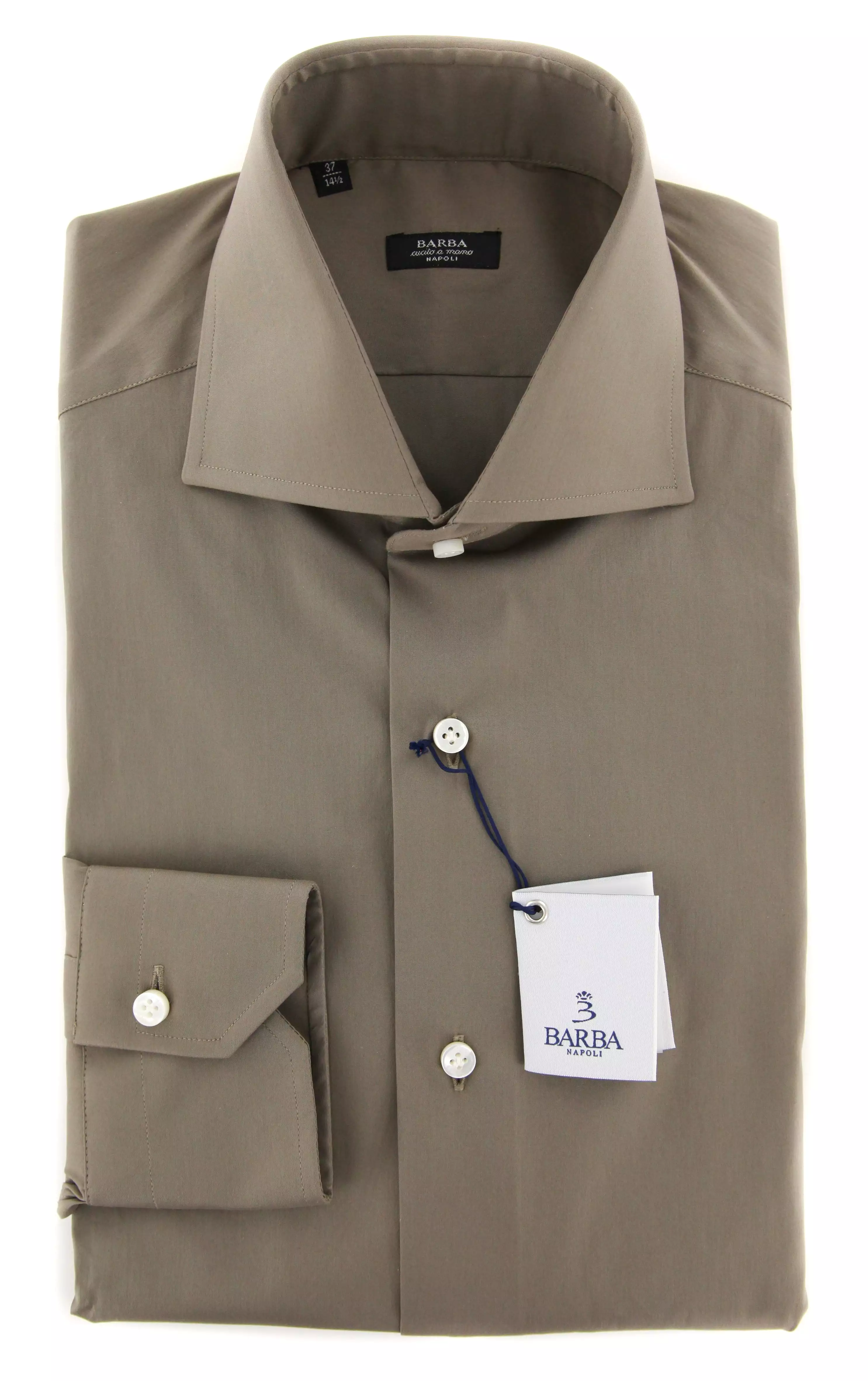 Napoli Brown Shirt - Extra Slim - Barba