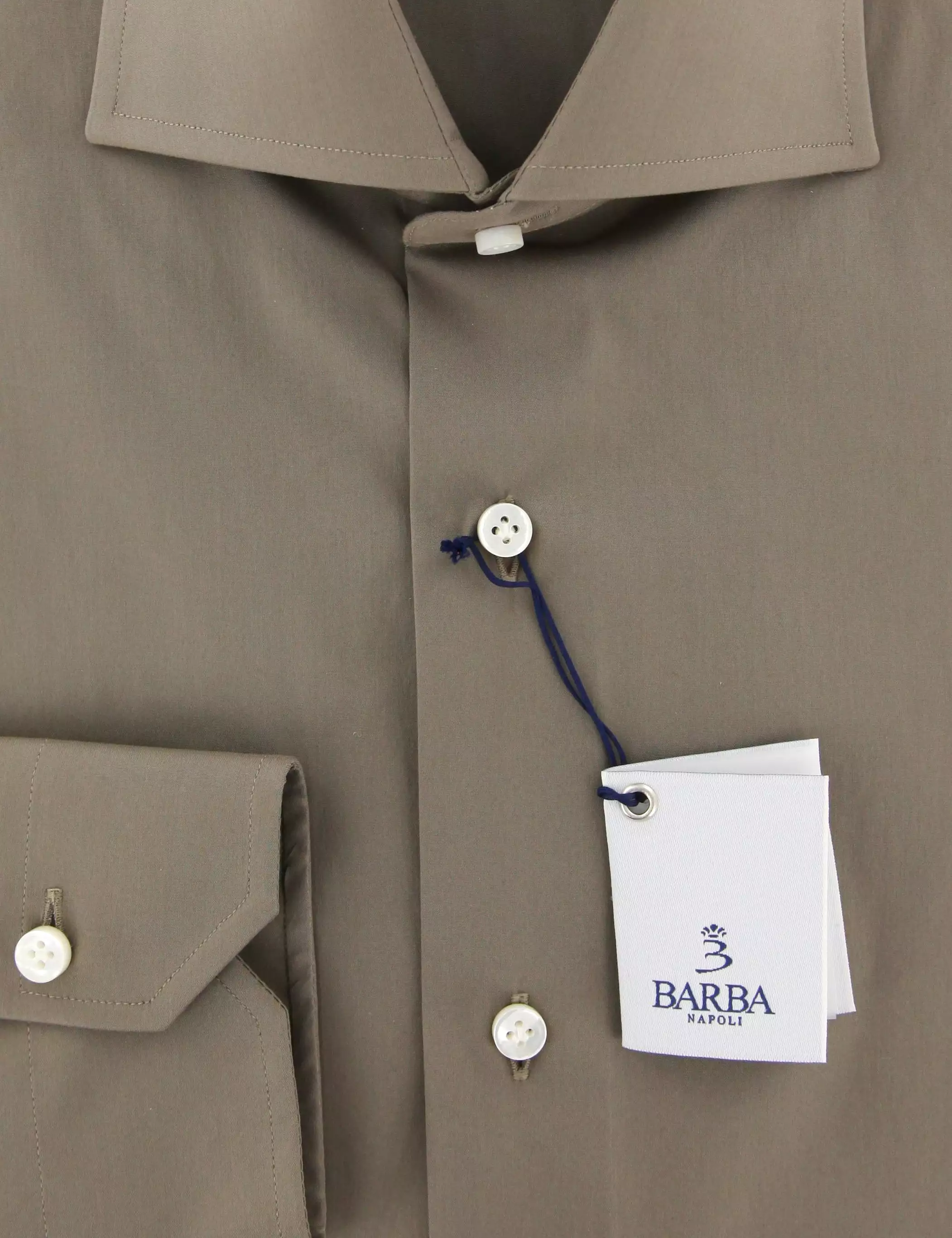 Napoli Brown Shirt - Extra Slim - Barba