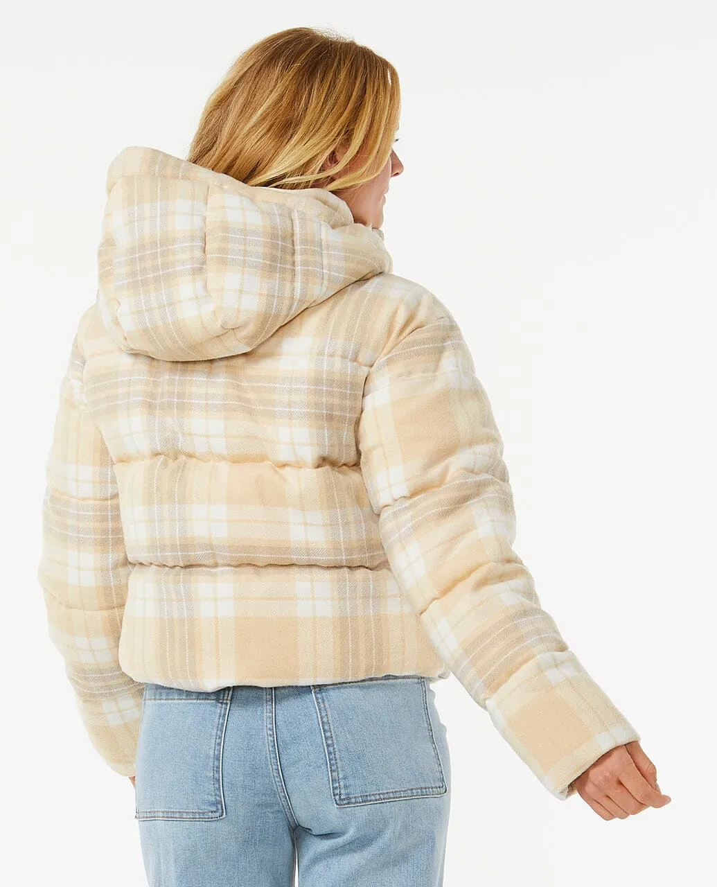 Natural Anti-Series Surf Check Puffer Jacket