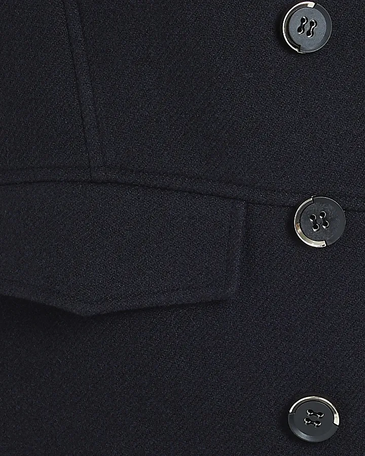 Navy military peacoat