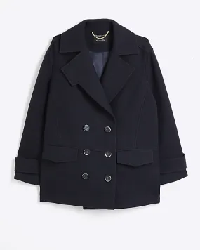 Navy military peacoat